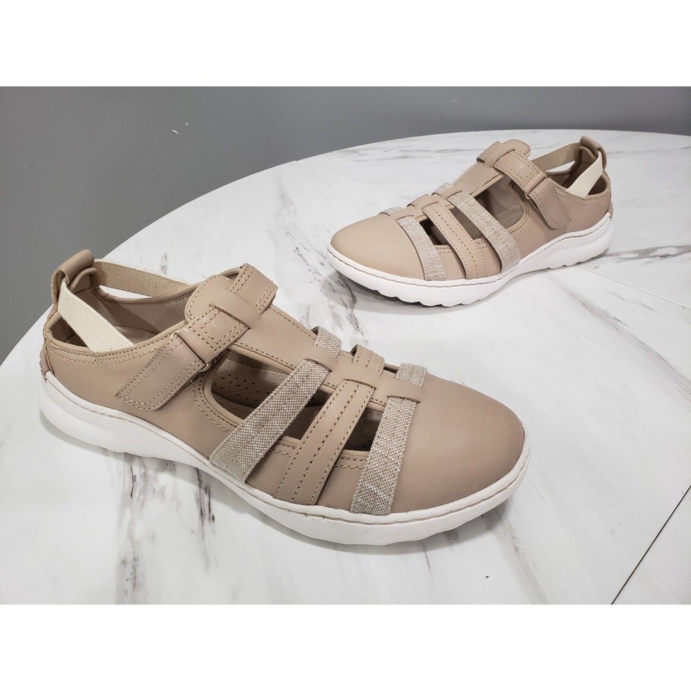 NEW WITHOUT‎ BOX Clarks Teagan Step Loafer Taupe Leather Sand Walking Shoes